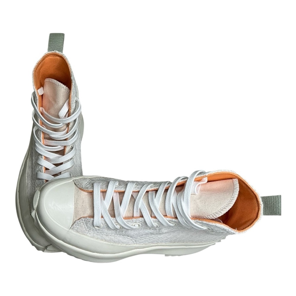 Converse Run Star Hike Hi Platform Sneakers White Woven Texture | Women’s 7.5 - Picture 11 of 15